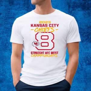 Kansas City Chiefs Eight-Time Afc West Division Champions T-Shirt
