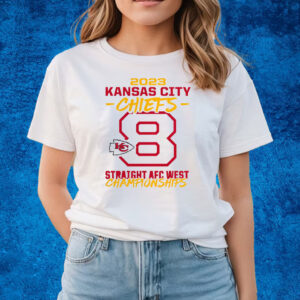 Kansas City Chiefs Eight-Time Afc West Division Champions T-Shirts