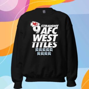 Kansas City Chiefs Nine-Straight AFC West Division Champions Our Time Is Now T-Shirt