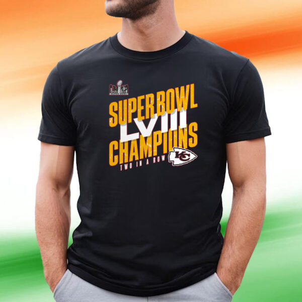 Kansas City Chiefs Super Bowl Lviii Champions Iconic Victory Tee Shirt