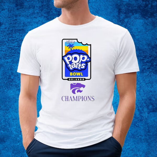 Kansas State Wildcats Football 2023 Pop Tarts Bowl Champions T-Shirt