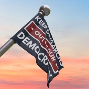 Keep Oligarchs Out of Democracy – Anti-Trump Protest Flag