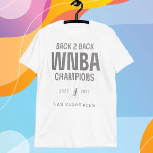 Las Vegas Aces Nike Unisex Back-To-Back Wnba Champions Banner Celebration T-Shirt
