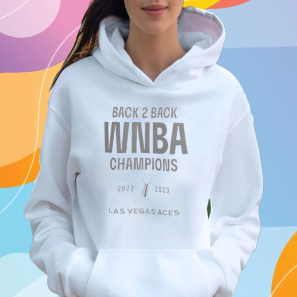 Las Vegas Aces Nike Unisex Back-To-Back Wnba Champions Banner Celebration T-Shirt Hoodie