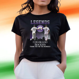 Legends Colorado Rockies Walker And Helton Thank You For The Memories Shirts