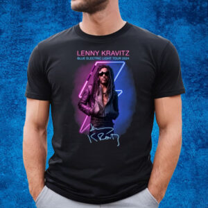 Lenny Kravitz Blue Electric Light Tour 2024 T-Shirt