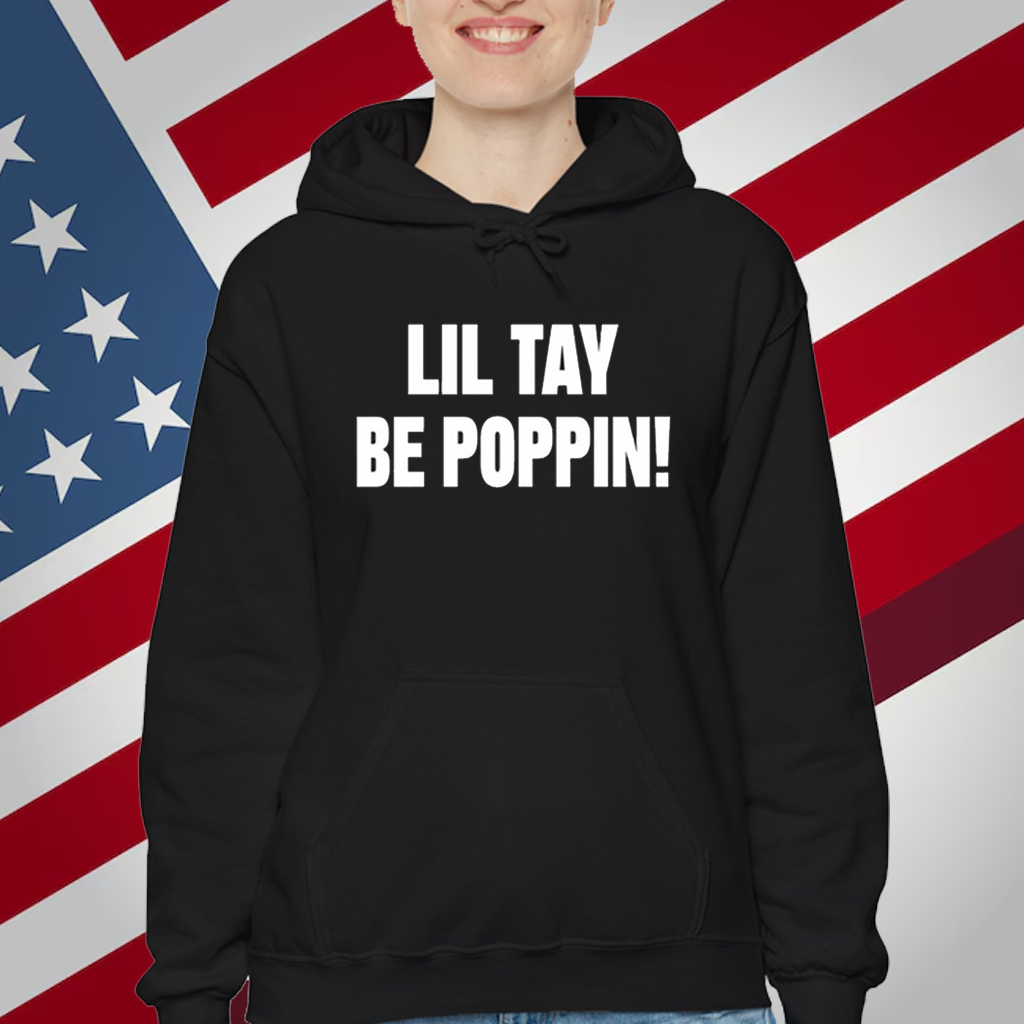 Lil Tay Wearing Lil Tay Be Poppin T-Shirt