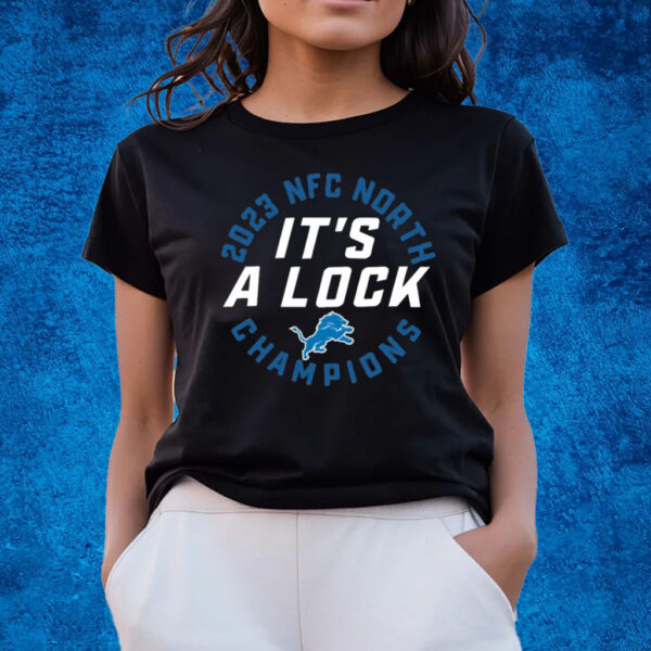 Lions 2023 Nfc North Division Champions It’s A Lock T-Shirts