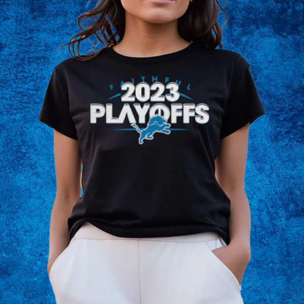 Lions Faithful 2023 Playoffs All Over Printed T-Shirts