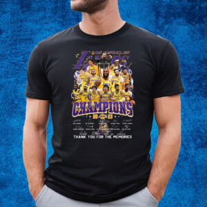 Los Angeles Lakers Champions 2023 Thank You For The Memories T-Shirt