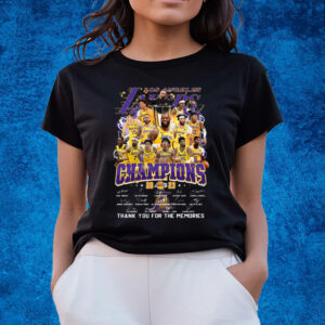 Los Angeles Lakers Champions 2023 Thank You For The Memories T-Shirts