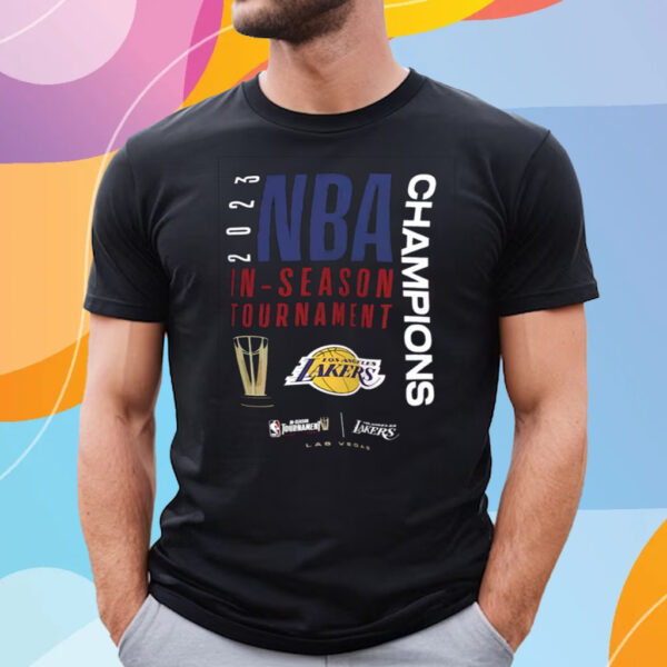 Los Angeles Lakers Nike Unisex 2023 Nba In-Season Tournament Champions Locker Room T-Shirt