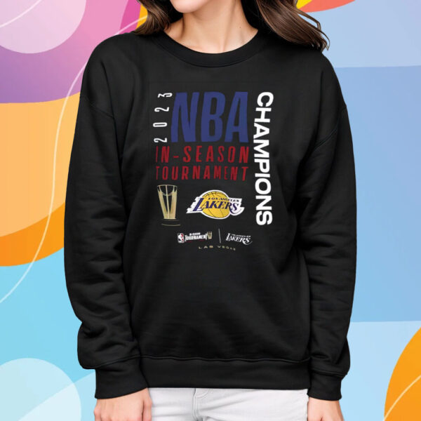 Los Angeles Lakers Nike Unisex 2023 Nba In-Season Tournament Champions Locker Room T-Shirt Sweatshirt