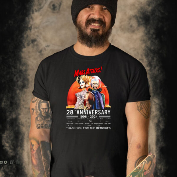 Mars Attacks 28th Anniversary 1996-2024 Thank You For The Memories Shirt