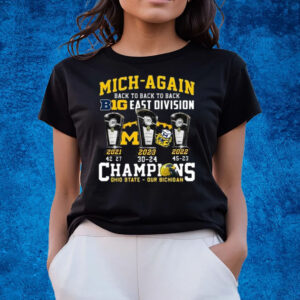 Mich-Again Back To Back To Back Big East Division Champions T-Shirts