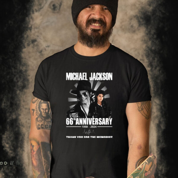 Michael Jackson 66th Anniversary 1958-2024 Thank You For The Memories Shirt