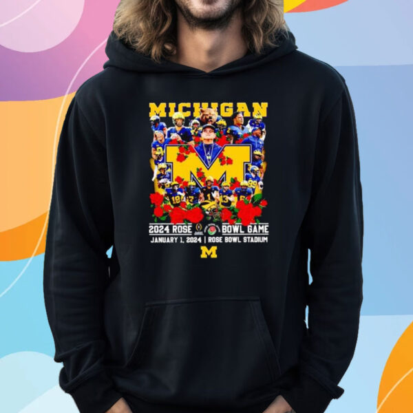 Michigan 2024 Rose Bowl Game January 1 2024 Bowl Season 2023-2024 T-Shirt Hoodie