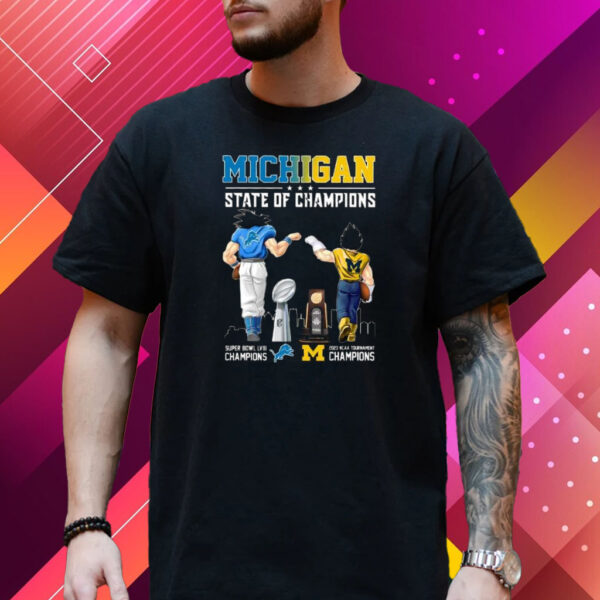 Michigan State Of Champions Superbowl LVIII 2023 NCAA Tournament T-Shirt