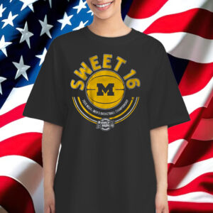 Michigan Wolverines Basketball '25 Sweet 16 T-Shirt