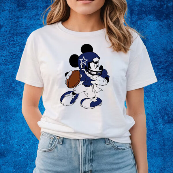 Mickey Mouse Dallas Cowboys Football T-Shirts