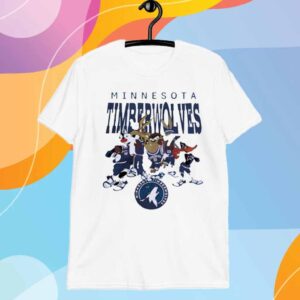 Minnesota Timberwolves Looney Tunes NBA Basketball T-Shirt