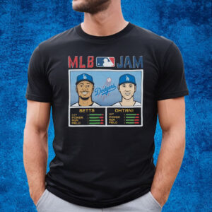 Mlb Jam Dodgers Betts And Ohtani T-Shirt