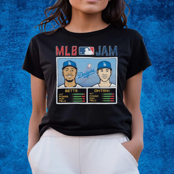 Mlb Jam Dodgers Betts And Ohtani T-Shirts