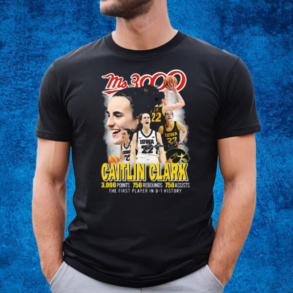 Ms3000 Caitlin Clark D 1 History T-Shirt