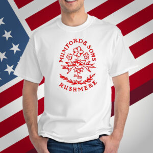 Mumford And Sons Maroon Stamp Print T-Shirt