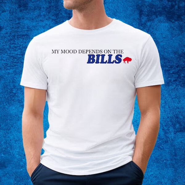 My Mood Depends On The Bills Buffalo Football Shirt