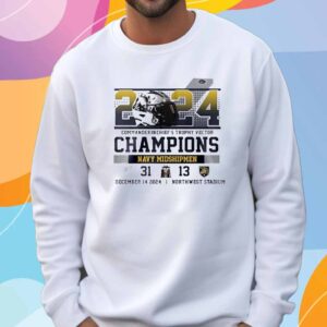 Navy Midshipmen 31 – 13 Army Black Knight 2024 CIC Trophy Vector Champions Northwest Stadium T-Shirt