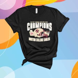 Ncaa Boston College Eagles Football 2024 Bad Boy Mowers Pinstripe Bowl Champions T-Shirt