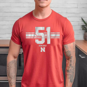 Nebraska Basketball Rienk Mast 51 T Shirt