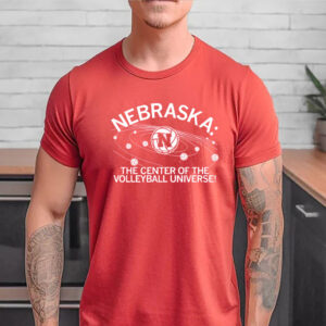 Nebraska The Center Of The Volleyball Universe T Shirt