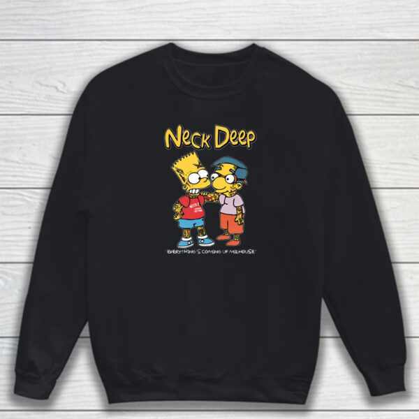 Neck Deep Tatooed Simpsons T-Shirt Sweatshirt