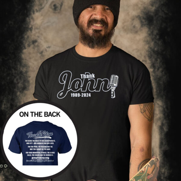 New York Yankees Thank John 1989-2024 T-Shirt