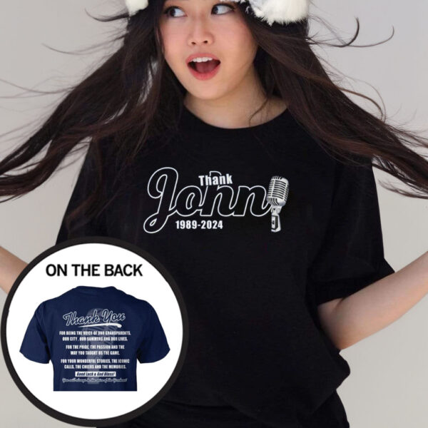 New York Yankees Thank John 1989-2024 T-Shirts