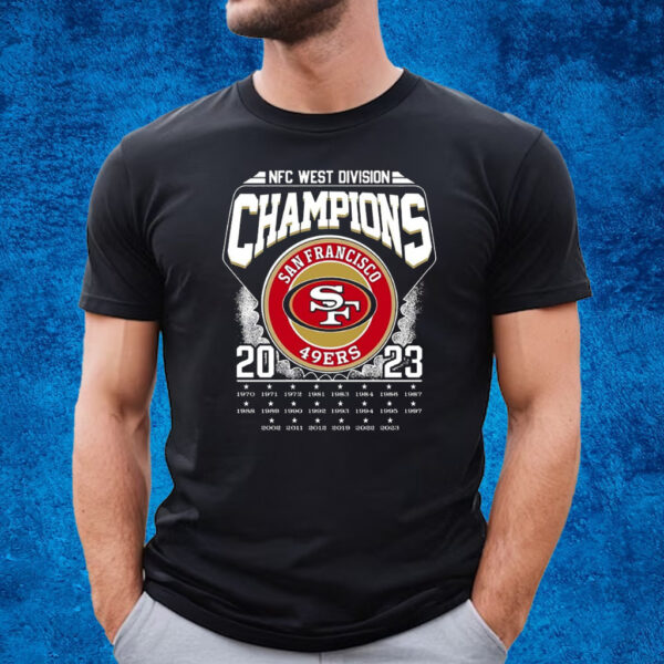 Nfc West Division Champions 2023 San Francisco 49ers T-Shirt