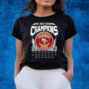 Nfc West Division Champions 2023 San Francisco 49ers T-Shirts