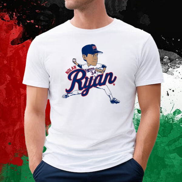 Nolan Ryan Caricature Shirt, Texas