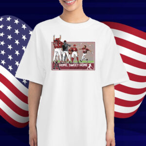 Official Arkansas Razorbacks Baseball Kendall Diggs Home Sweet Home NCAA 2025 T-Shirt