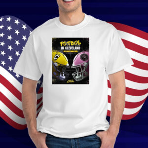 Official Football In Cleveland Columbus Crew Vs Inter Miami April 19 2025 Huntington Bank Field Poster T-Shirt