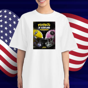 Official Football In Cleveland Columbus Crew Vs Inter Miami April 19 2025 Huntington Bank Field Poster T-Shirt