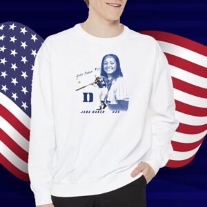 Official Jada Baker Portrait #25 Duke Blue Devils Softball Graphic T-Shirt
