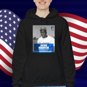 Official MLB Jackie Robinson His Life And Legacy American Legend 42 Los Angeles Dodgers Poster T-Shirt
