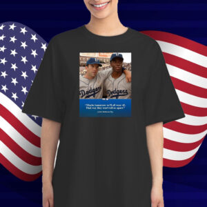 Official MLB On FOX Maybe tomorrow we’ll all wear 42 That way they won’t tell us apart Jackie Robinson Day T-Shirt