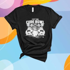 Ohio Bobcats Staffdna Cure Bowl 2024 Camping World Stadium Helmet T-Shirt