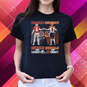 Ohio State Buckeyes On Saturdays Cincinnati Bengals On Sundays Shirts