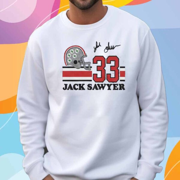 Ohio State Jack Sawyer Signature Jersey Shirt