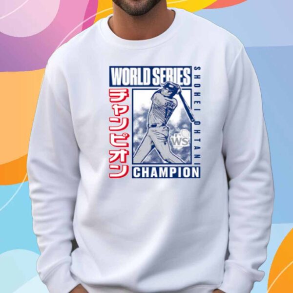 Ohtani Dodgers 2024 World Series Champions Kanji Swing Shirt